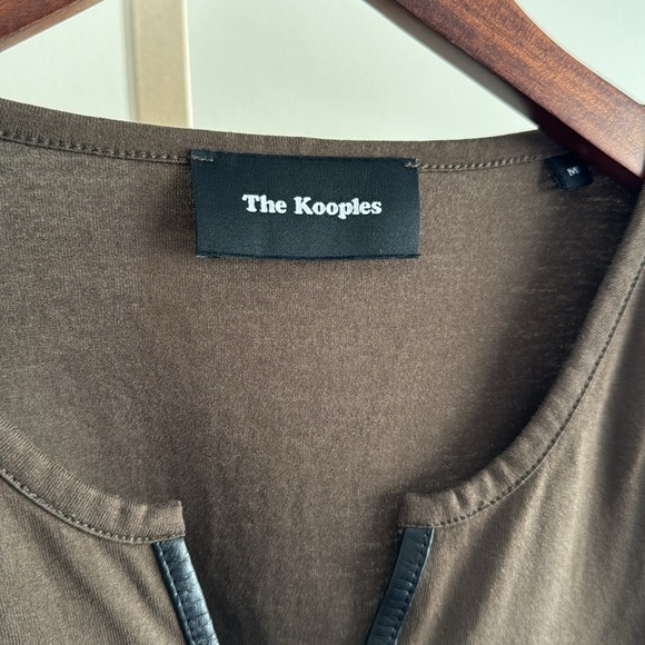 The Kooples Men’s Forest Green T-Shirt, Size Medium, 100% Cotton, Very Good - Picture 2 of 4